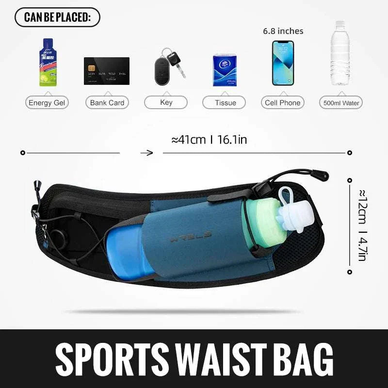 Running Bag Waist Bag Men Belt Bag Marathon Trail Waist Pack for Phone Water Bottle Sports Fanny Pack Fitness Dual Pocket