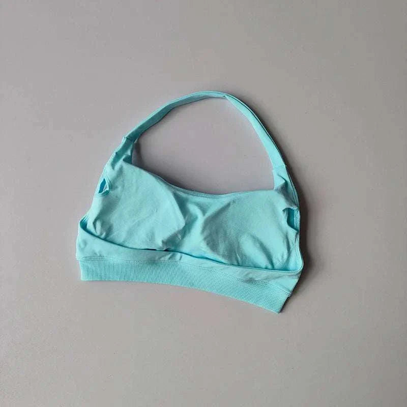 Shockproof Seamless Sexy Padded Athletic Sport Bra Women Backless Workout Gym Anti-Shock Yoga Crop Top Fitness Bra Suits