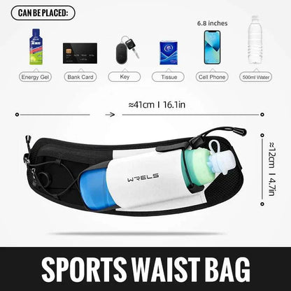 Running Bag Waist Bag Men Belt Bag Marathon Trail Waist Pack for Phone Water Bottle Sports Fanny Pack Fitness Dual Pocket