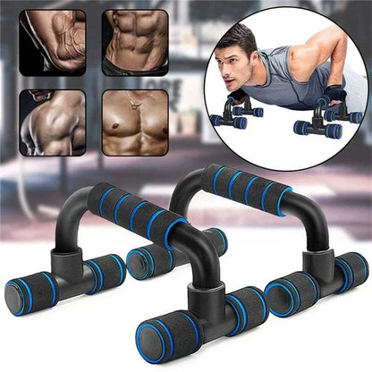 Non-Slip H-Shaped Push up Bar Gym Handles Home Fitness Equipment for Arm Chest Workout Anti-Skid Support Stand Fitness Sport