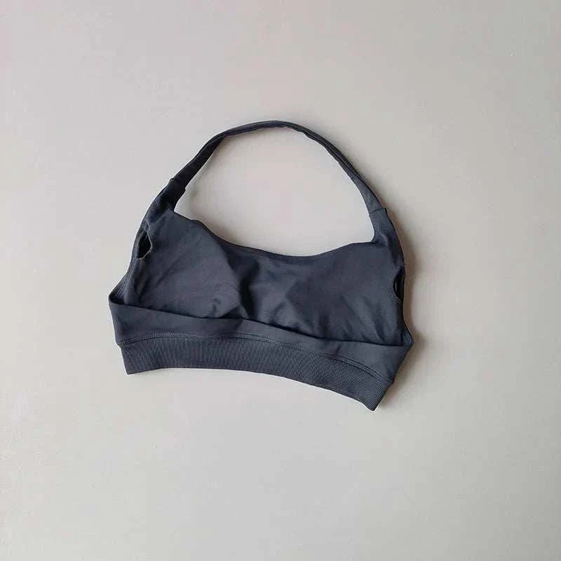 Shockproof Seamless Sexy Padded Athletic Sport Bra Women Backless Workout Gym Anti-Shock Yoga Crop Top Fitness Bra Suits