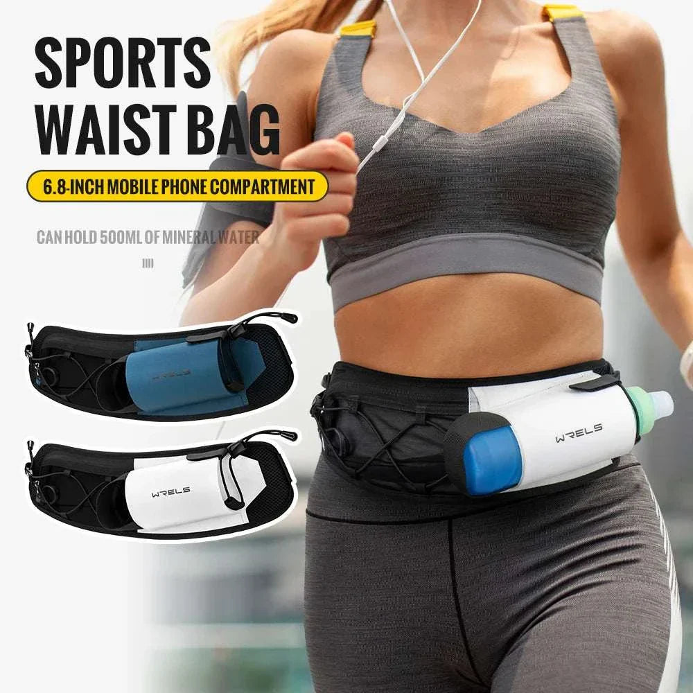 Running Bag Waist Bag Men Belt Bag Marathon Trail Waist Pack for Phone Water Bottle Sports Fanny Pack Fitness Dual Pocket