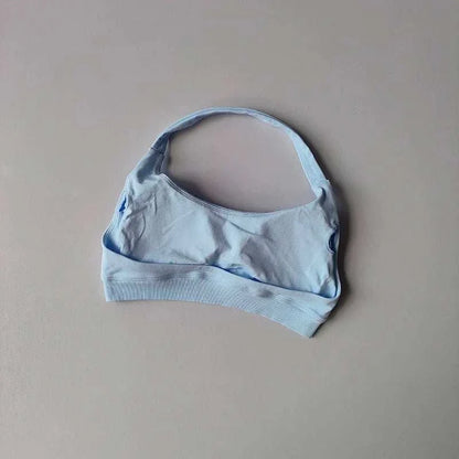 Shockproof Seamless Sexy Padded Athletic Sport Bra Women Backless Workout Gym Anti-Shock Yoga Crop Top Fitness Bra Suits