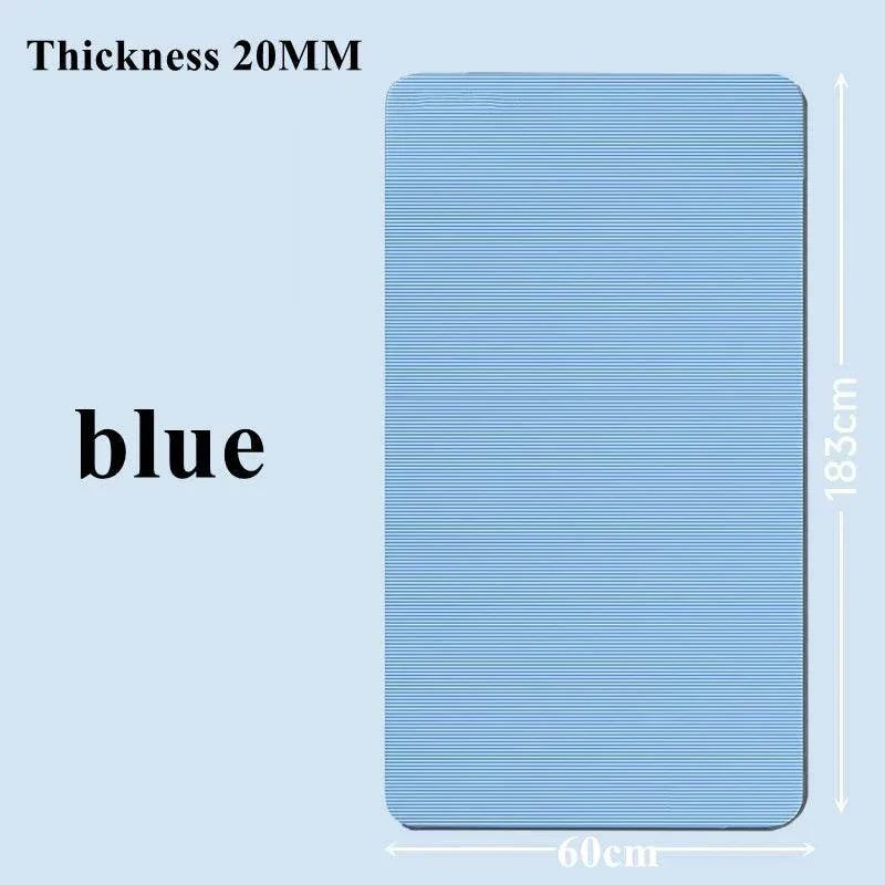 20MM 183×60Cmthick Yoga Mats Anti-Slip Sport Fitness Mat Blanket for Exercise Yoga and Pilates Gymnastics Mat Fitness Equipment
