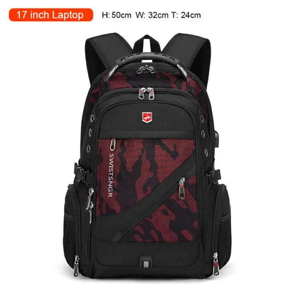 2025 Waterproof 17/20 Inch Laptop Backpack Men Airplane Travel Backpack Women Oxford Rucksack Male School Bag Modern Mochila