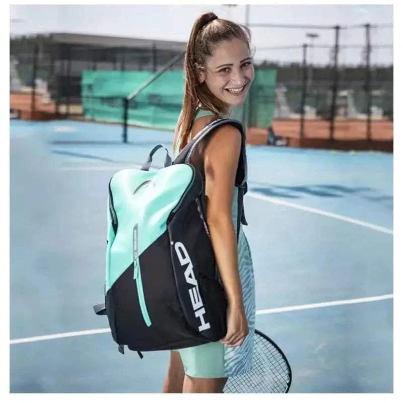 Tennis Backpack Outdoor Sport Bag Tennis Bag Badminton Gymbag Backpack Original Tennis Backpack with Separated Shoe Bag