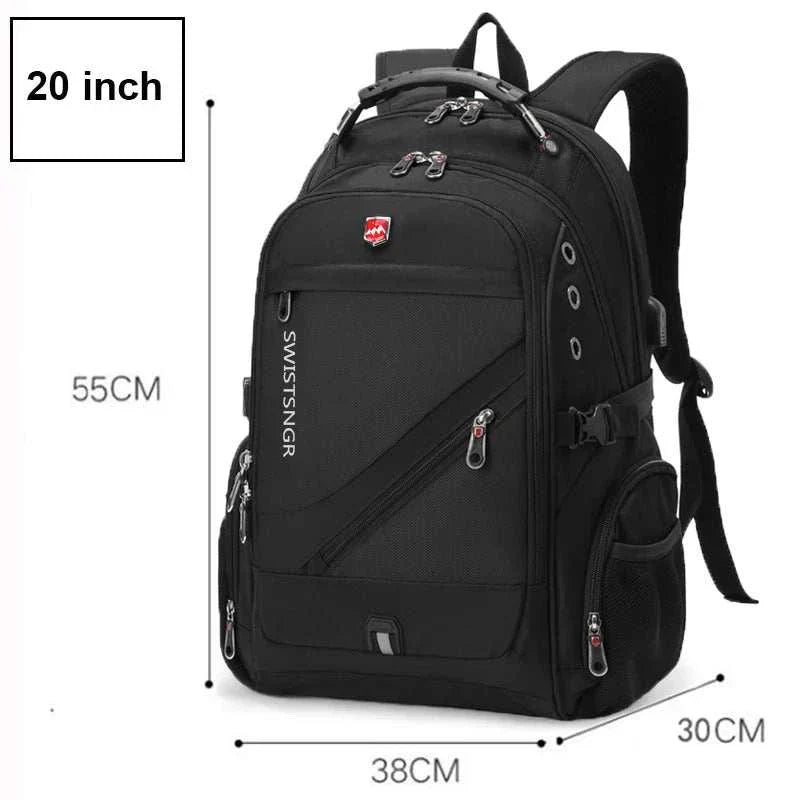 2025 Waterproof 17/20 Inch Laptop Backpack Men Airplane Travel Backpack Women Oxford Rucksack Male School Bag Modern Mochila