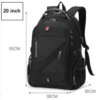 2025 Waterproof 17/20 Inch Laptop Backpack Men Airplane Travel Backpack Women Oxford Rucksack Male School Bag Modern Mochila