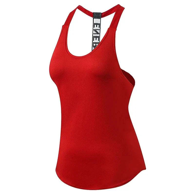 2024 Gym Tops Women'S Sports Top Letter Backless Shirts Sleeveless Yoga Tops Fitness Running Quick Dry Tank Crop Top