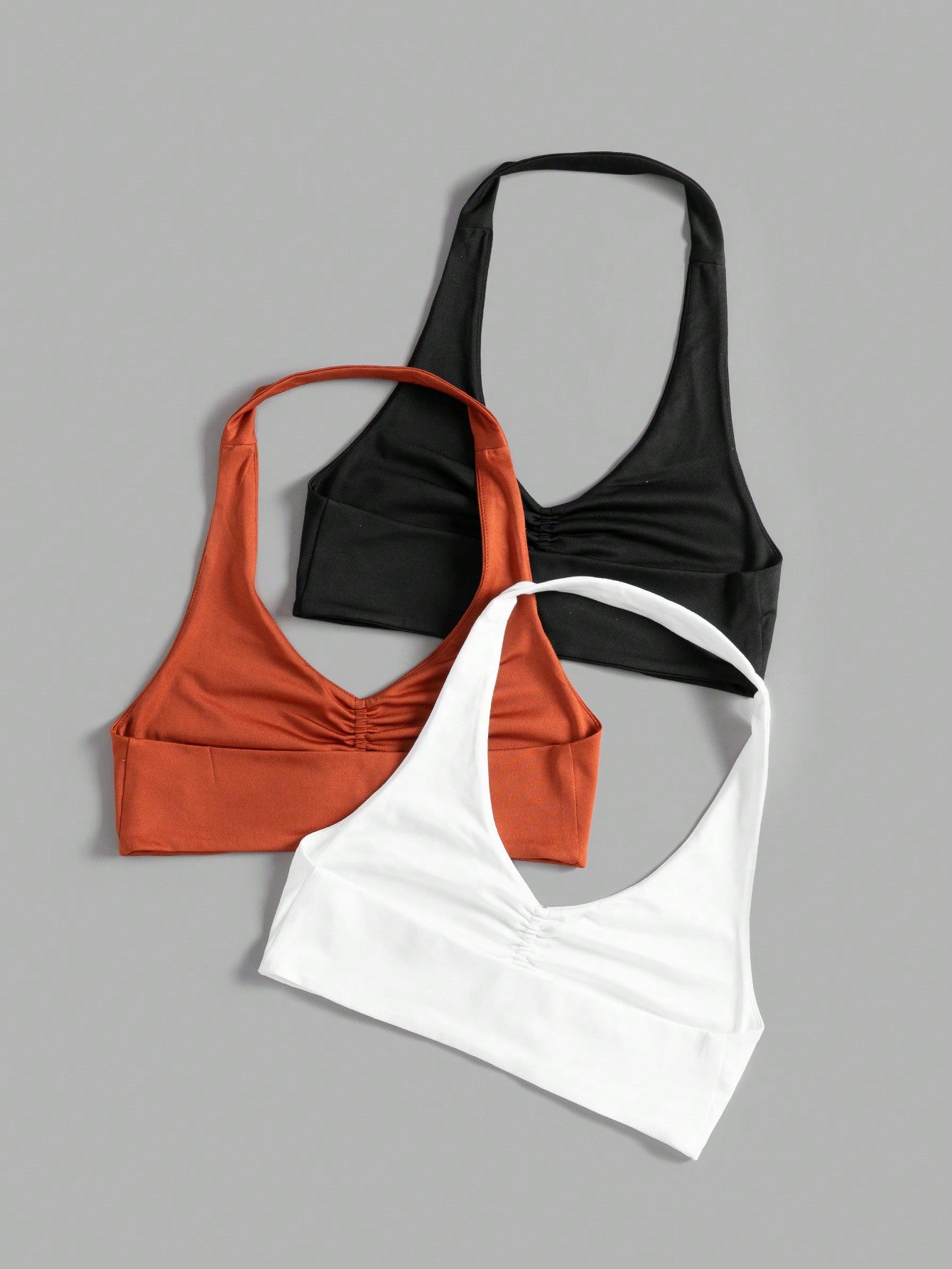 Elevate Your Workout with the Studio Sport 3-Piece Letter Graphic Backless Sports Tee Set
