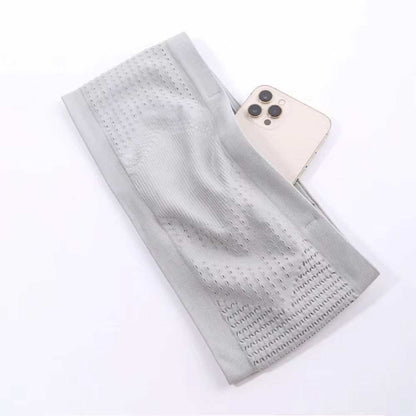 Seamless Invisible Running Sports Fanny Pack Gym Waist Belt Bag Lightweight Breathable Phone Bag Portable Elastic Cycling Pouch