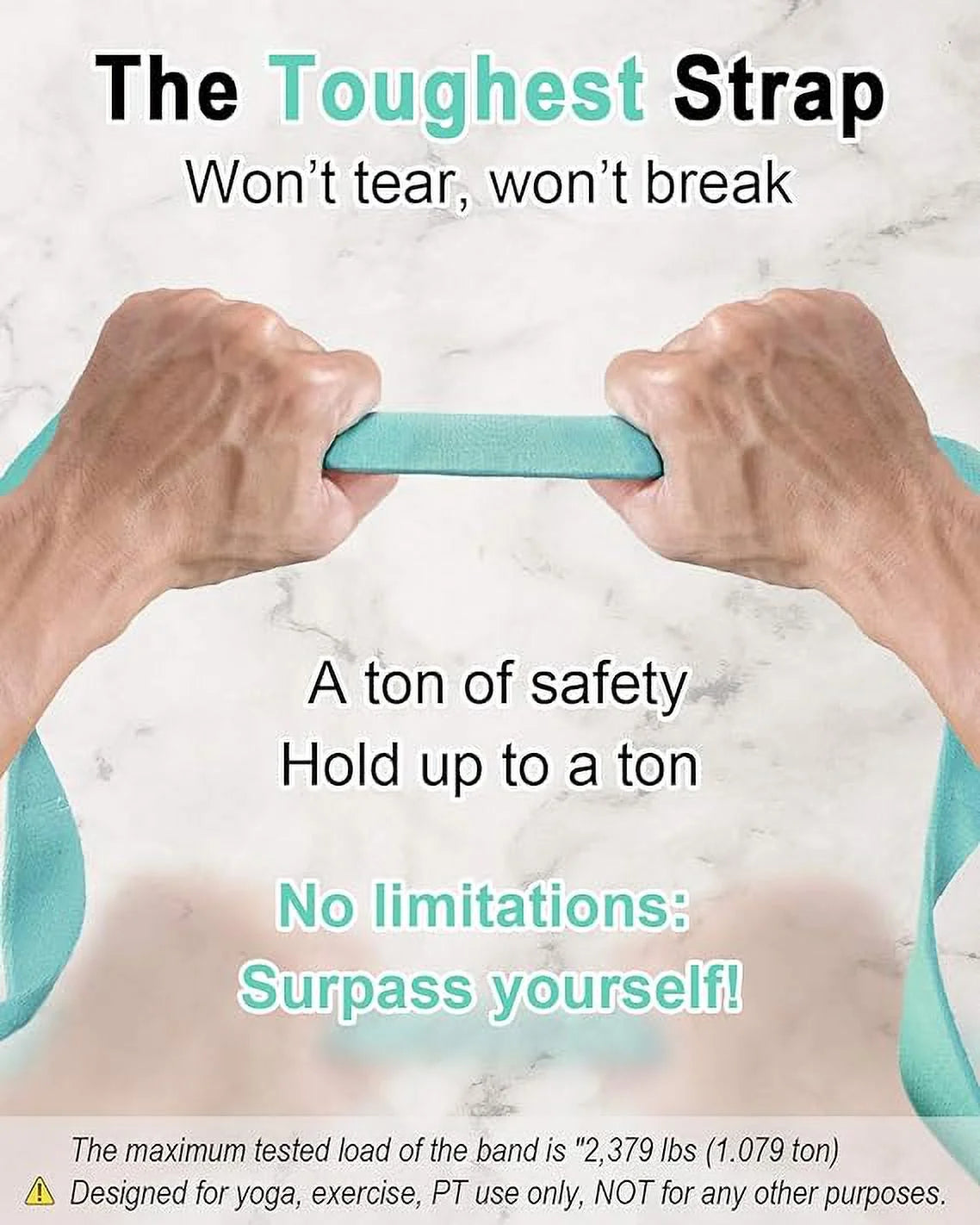 Elevate Your Yoga Experience with the Adjustable Turquoise Yoga Mat Holder - Perfect for Every Yogi!