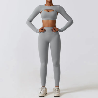 Elevate Your Workout with Our Women’s 2/3Pcs Yoga Sets: High Waist Leggings & Stretch Sports Bra for Ultimate Comfort and Style