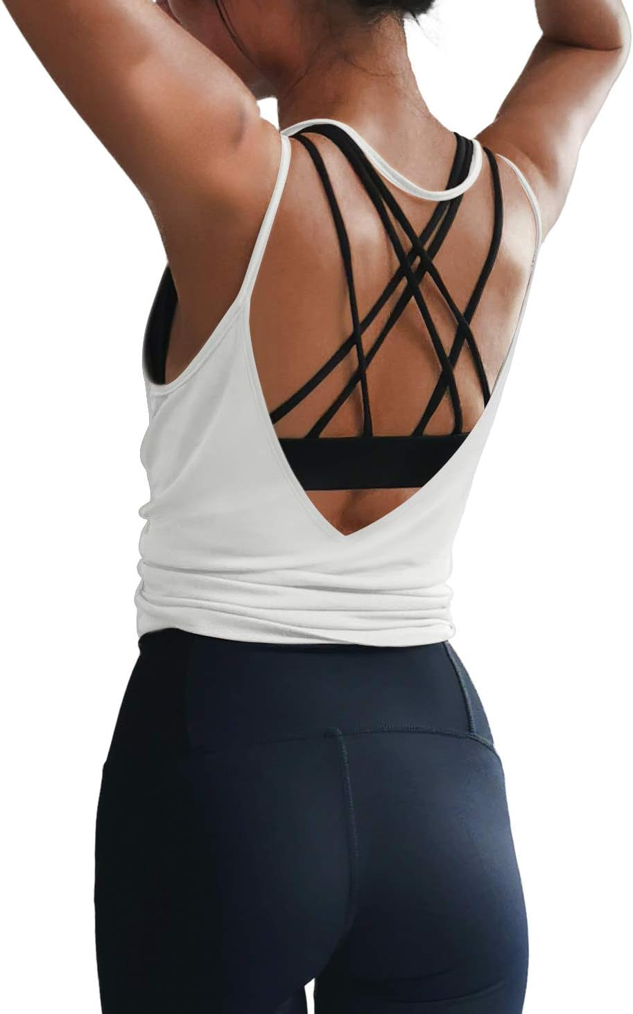 Elevate Your Workout with LEXISLOVE Women's Sexy Open Back Yoga Tank Top - Perfect for Every Activity!