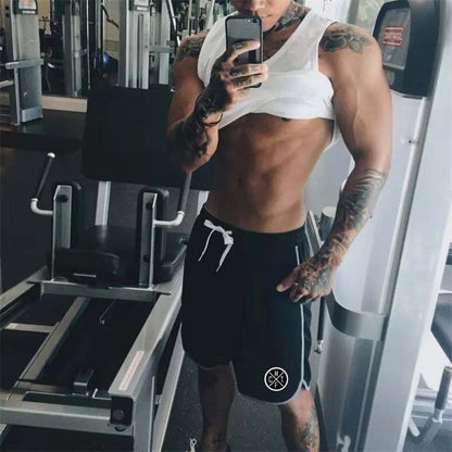 Gym Shorts Men Bodybuilding Clothing Fitness Mens Mesh Sporting Basketball Workout Joggers Shorts with Pocket