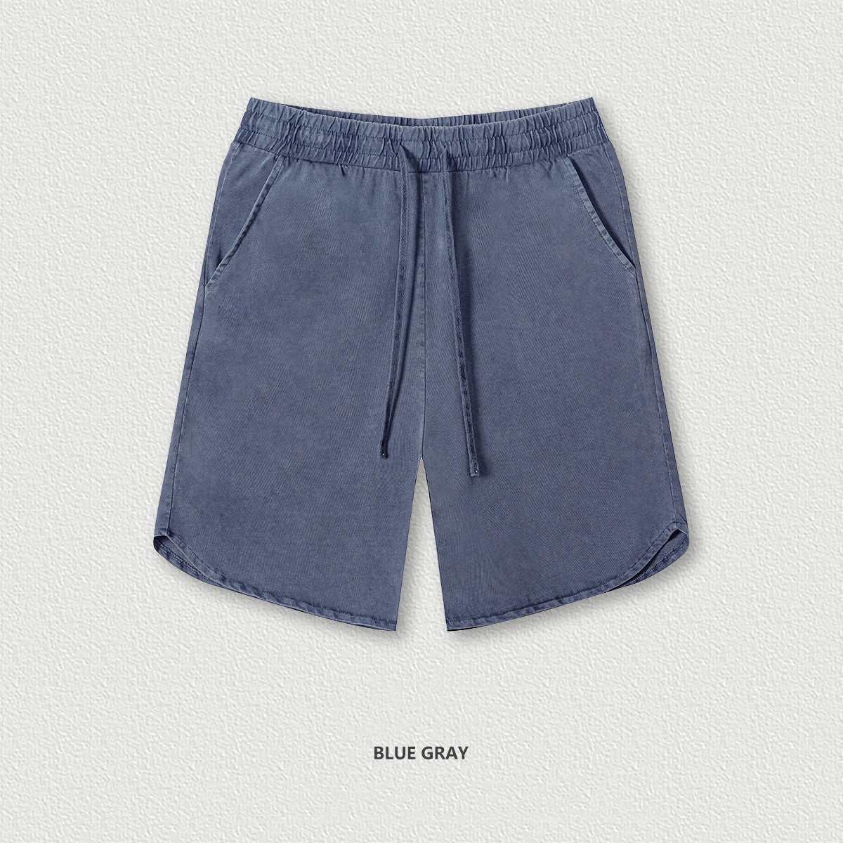 Washed Old Youth Couple Workout Sports Men Casual Shorts