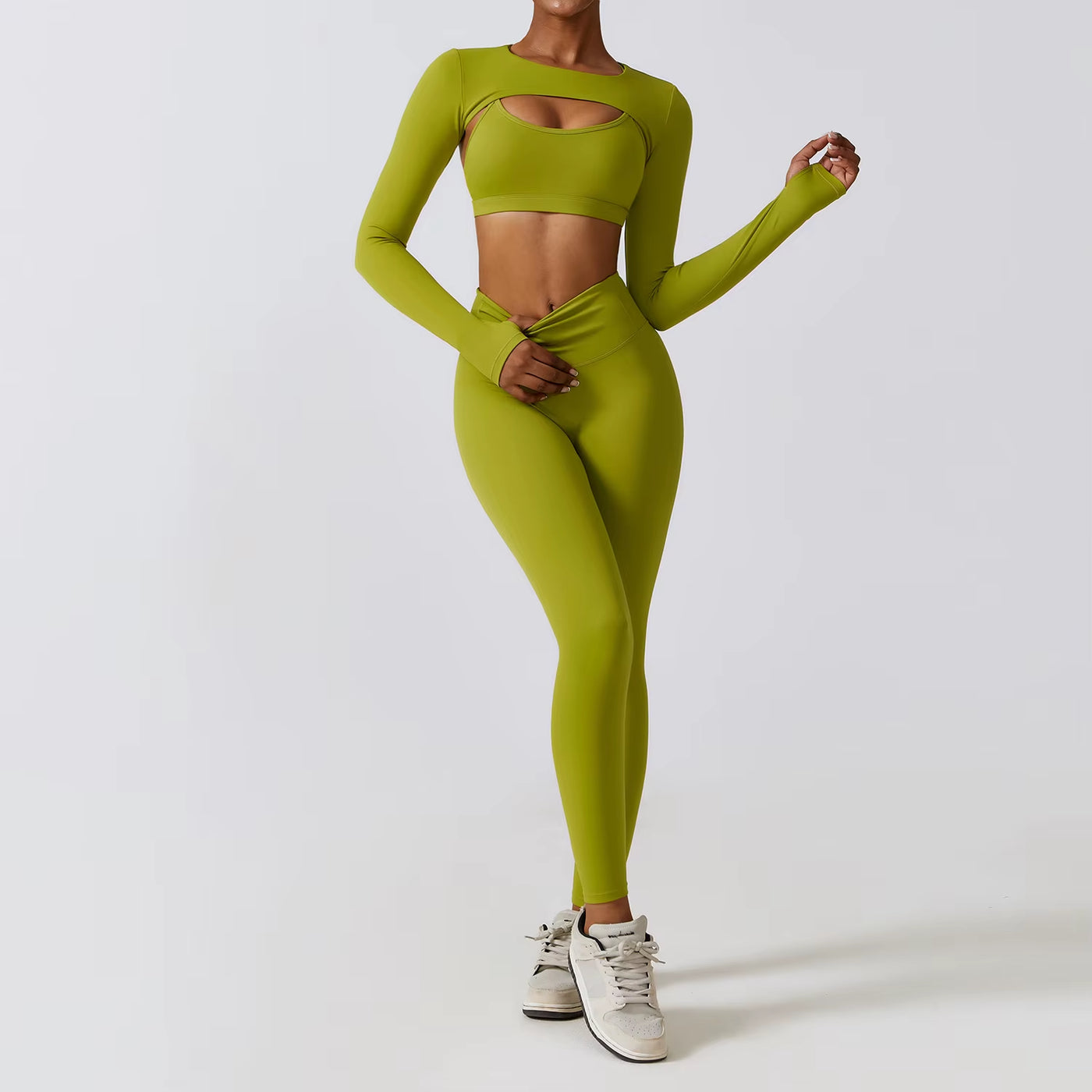 Elevate Your Workout with Our Women’s 2/3Pcs Yoga Sets: High Waist Leggings & Stretch Sports Bra for Ultimate Comfort and Style