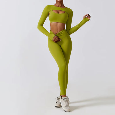 Elevate Your Workout with Our Women’s 2/3Pcs Yoga Sets: High Waist Leggings & Stretch Sports Bra for Ultimate Comfort and Style