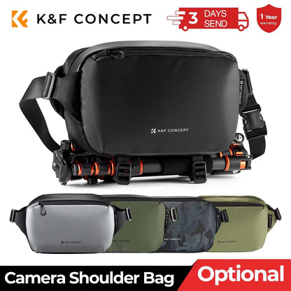 K&F Concept 10L Camera Shoulder Bag for Digital Canon/Nikon/Sony/Dji Drone Lightweight Travel Photography Sling Bag Carry Pouchs
