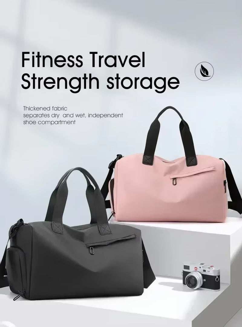 Zipper Large Capacity Oxford Travel Bags Solid Fitness Bags Thickened Fabric High Capacity Waterproof Luggage Sports Bags