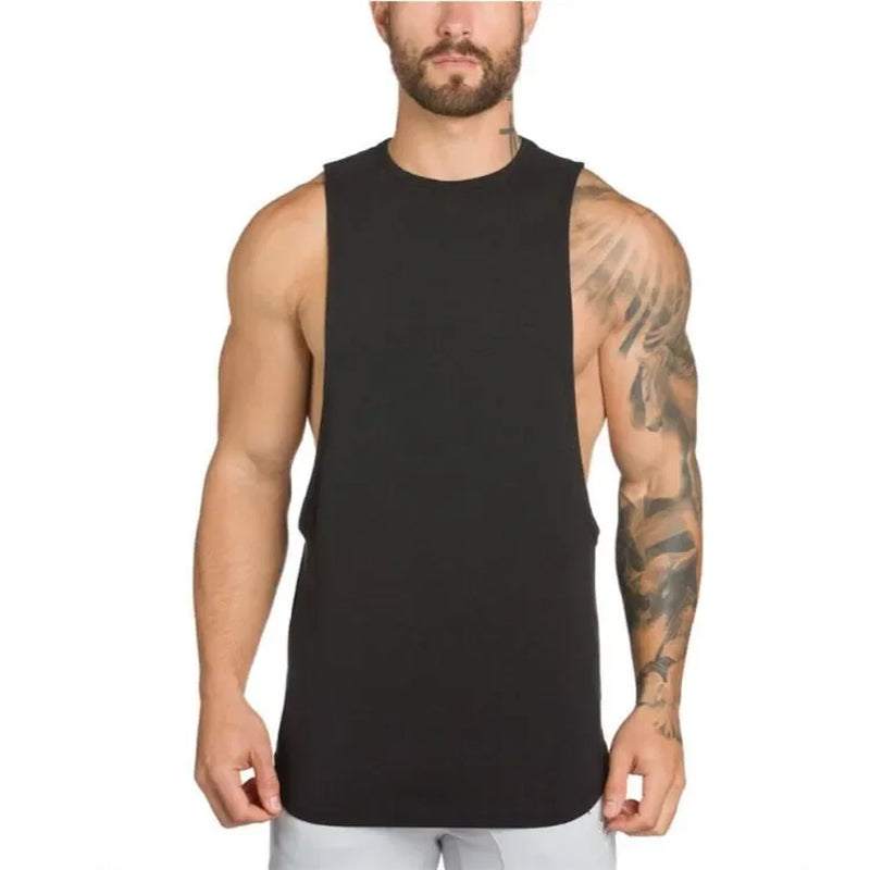 Brand NO PAIN NO GAIN Clothing Bodybuilding Stringer Gym Tank Top Men Fitness Singlet Cotton Sleeveless Shirt Muscle Vest