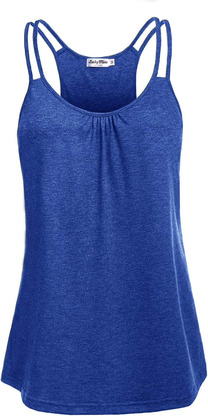 Elevate Your Workout with LuckyMore Women's Sleeveless Racerback Tank Tops - Perfect for Yoga, Gym, and Daily Wear