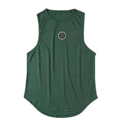 Bodybuilding Vest Men Sports Tank Top Men Gym Clothing Fitness Workout Sleeveless Shirt Mesh O Neck Running Stringer Singlets