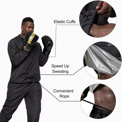 Men'S Lightweight & Waterproof Boxing Exercise Fitness Suit