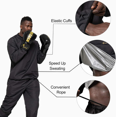 Elevate Your Workout with the Men's Ultra-Light Waterproof Boxing Fitness Suit - Ideal for Intense Training!