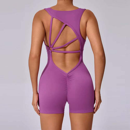 Yoga Jumpsuit Women Sports Overalls Fitness Clothing Sportswear Woman Gym Clothes Workout Set Sport Outfit Blue Purple Red Gray