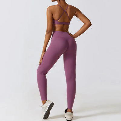 Elevate Your Workout with Our Women’s 2/3Pcs Yoga Sets: High Waist Leggings & Stretch Sports Bra for Ultimate Comfort and Style