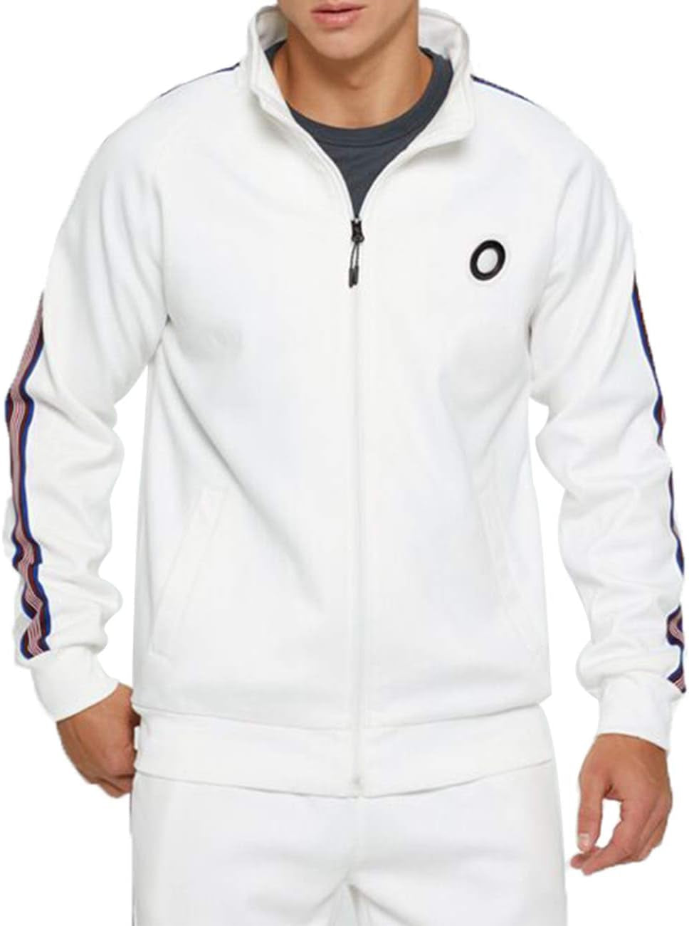 Men Tracksuit Set Full-Zip Sweatshirt Jogger Sweatpants Warm Sports Suit Gym Training Wear