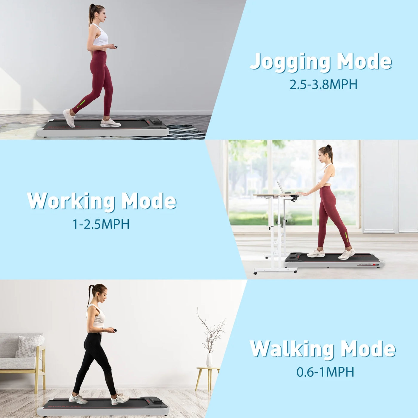 Treadmill for Walking Pad, Alloy Steel under Desk Treadmill